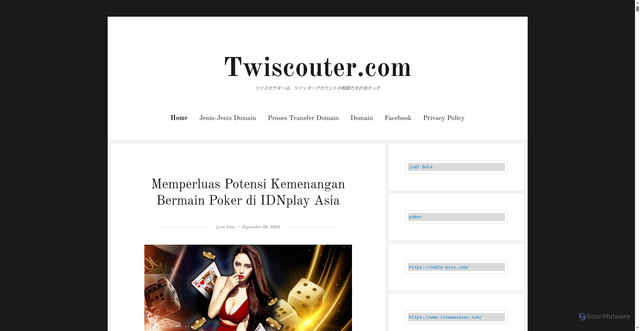 Security scan screenshot of https://www.twiscouter.com