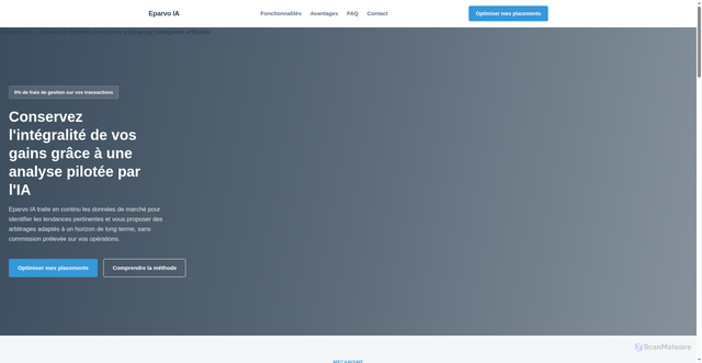 Security scan screenshot of https://www.eparvoia.net/