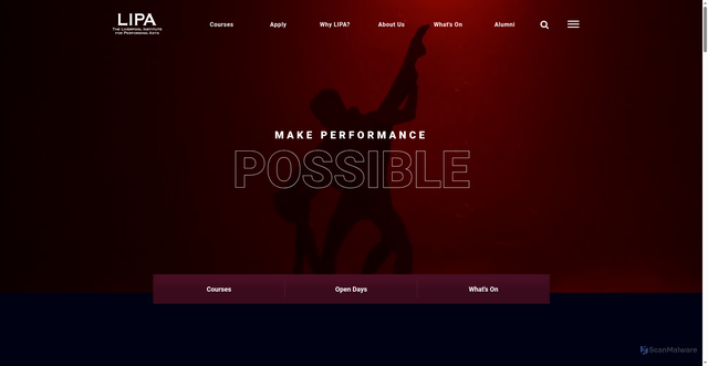 Security scan screenshot of https://lipa.ac.uk/