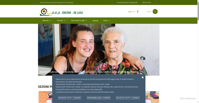 Security scan screenshot of https://www.cristanideluca.it/