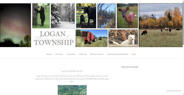 Security scan screenshot of https://logantownshipmn.gov/