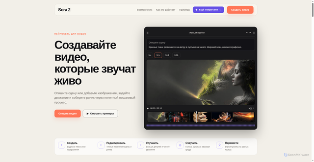 Security scan screenshot of https://sora.net.ru/