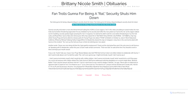 Security scan screenshot of https://ddsgrowthsitus-851j992sno.edgeone.app/23995-fan-trolls-gunna-for-being-a-rat-security-shuts-him-down.html