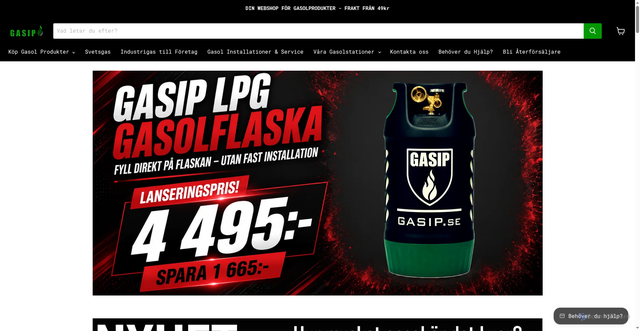 Security scan screenshot of https://gasip.se