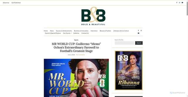 Security scan screenshot of https://boldbeautifulmag.com/mr-world-cup-guillermo-memo-ochoas-extraordinary-farewell-to-footballs-greatest-stage/