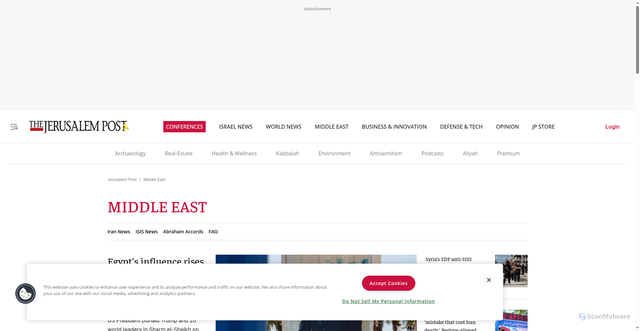 Security scan screenshot of https://www.jpost.com/middle-east