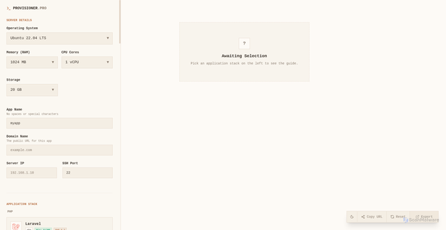 Security scan screenshot of https://provisioner-b9z0ihwh12.edgeone.app/