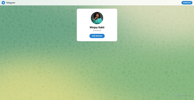 Security scan screenshot of https://t.me/Asada338