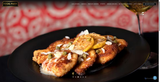 Security scan screenshot of https://www.hydeparkrestaurants.com/