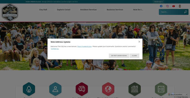Security scan screenshot of https://cotaticity.gov/