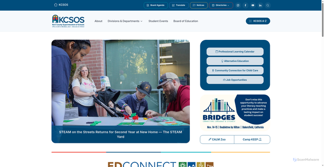 Security scan screenshot of https://kern.org/