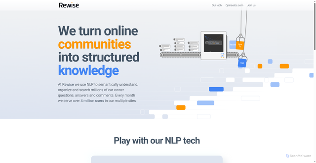 Security scan screenshot of https://rewise.ai