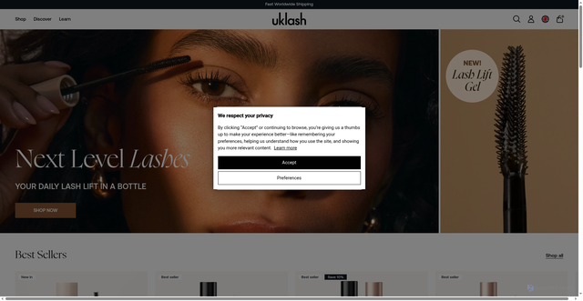 Security scan screenshot of https://uklash.com