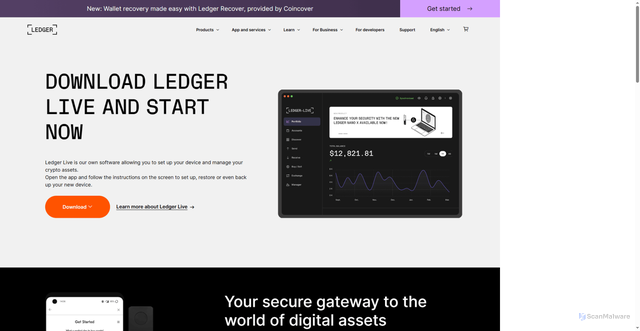 Security scan screenshot of https://secure--l-start-ledger.webflow.io/