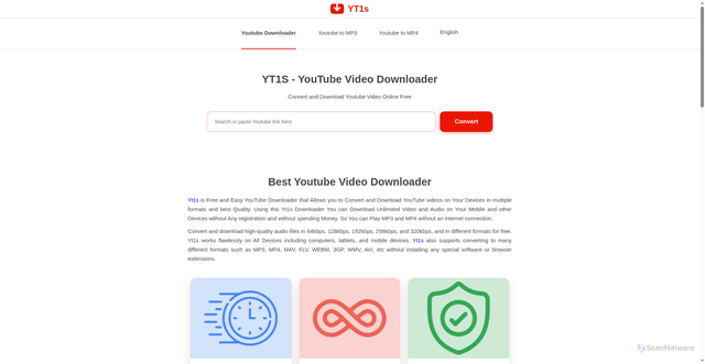Security scan screenshot of https://v1.yt1s.biz/en16/