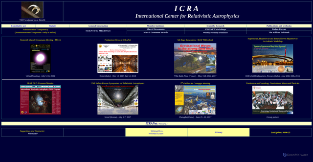 Security scan screenshot of https://www.icra.it/