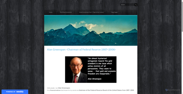 Security scan screenshot of https://uplandseconyear12ib.weebly.com/alan-greenspan.html