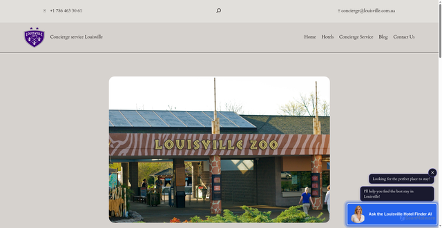 Security scan screenshot of https://louisville.com.ua/louisville-zoo/