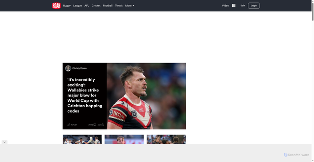 Security scan screenshot of https://cdn4.theroar.com.au