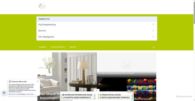 Security scan screenshot of https://orchids.se