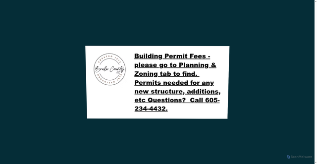 Security scan screenshot of https://www.brulecounty.gov/