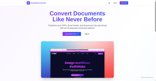 Security scan screenshot of https://smartdocconverter.com/