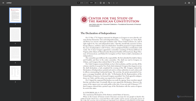 Security scan screenshot of https://csac.history.wisc.edu/wp-content/uploads/sites/281/2024/05/DC6-00-01_Declaration-of-Independence_4Jul76.pdf
