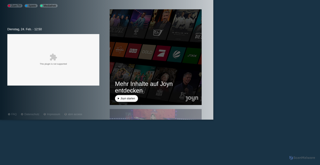 Security scan screenshot of https://hbbtv.redbutton.de