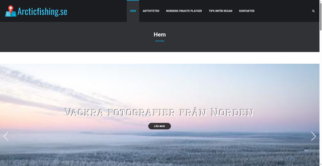 Security scan screenshot of https://arcticfishing.se