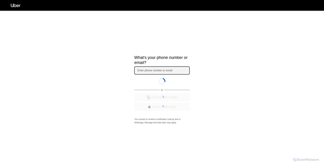 Security scan screenshot of https://messages.uber.com