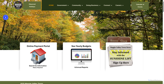 Security scan screenshot of https://www.maggievalleync.gov/