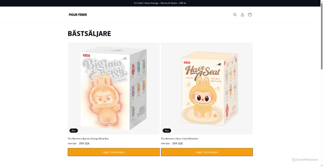 Security scan screenshot of https://figurfeber.se/