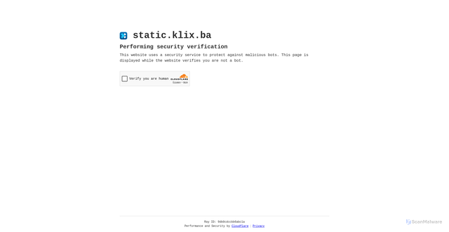Security scan screenshot of https://static.klix.ba