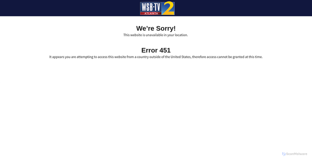 Security scan screenshot of https://www.wsbtv.com