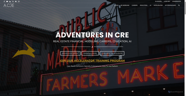 Security scan screenshot of https://adventuresincre.com