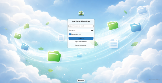 Security scan screenshot of https://risenfors.se