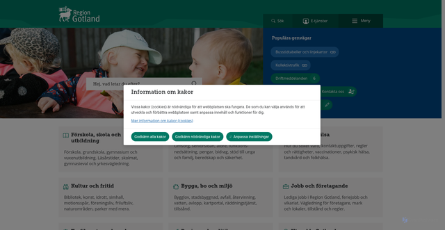 Security scan screenshot of https://gotland.se/