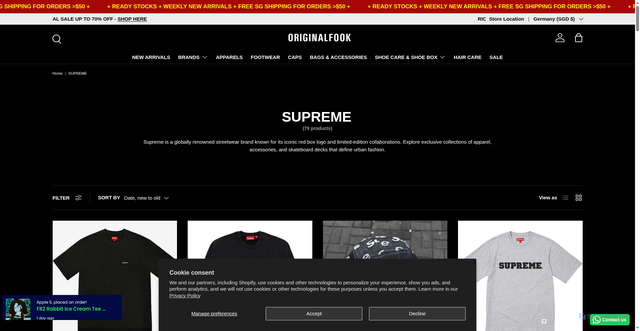 Security scan screenshot of https://www.originalfook.com/collections/supreme?srsltid=AfmBOopos0uIS4Mt93ecAkj-h0NjFe7YmFTliWJV_s3fQ4rkIOq7qAp1