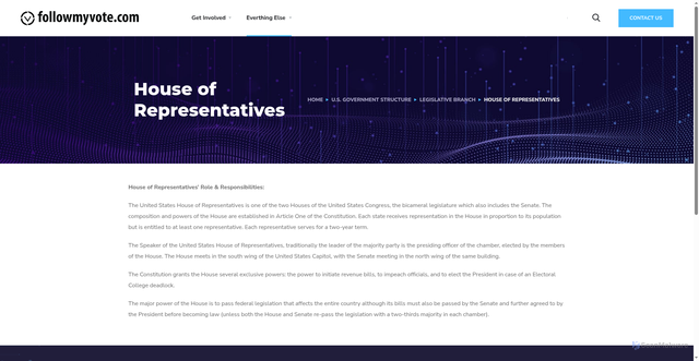 Security scan screenshot of https://followmyvote.com/us-government-structure/legislative-branch/house-of-representatives/