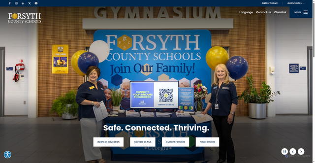 Security scan screenshot of https://www.forsyth.k12.ga.us/