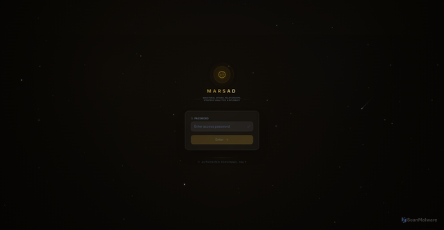 Security scan screenshot of https://marsad-app.com/