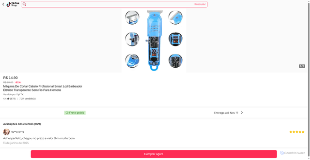 Security scan screenshot of https://ofertasmil.store/