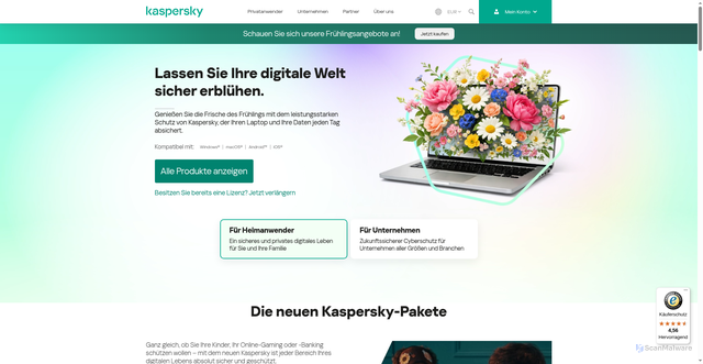 Security scan screenshot of https://multisite2.geo.kaspersky.com