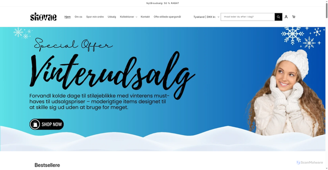 Security scan screenshot of http://skovae.com/