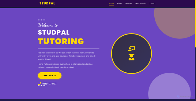 Security scan screenshot of https://studpal.com/