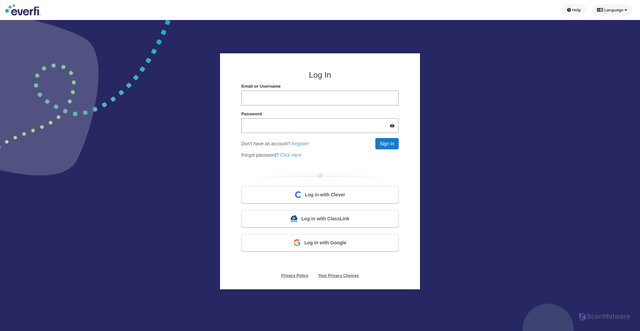 Security scan screenshot of https://platform.everfi.net