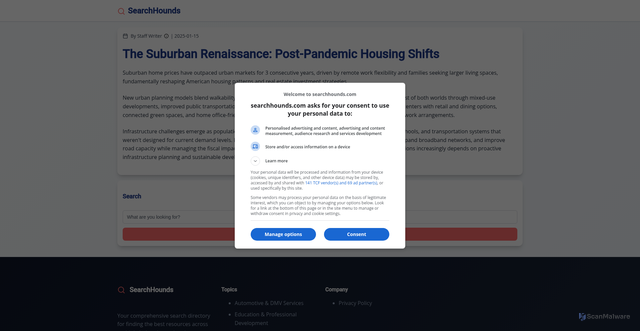 Security scan screenshot of https://lakehavenwsd.gov/