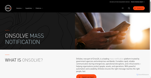 Security scan screenshot of https://www.stabilitas.io/