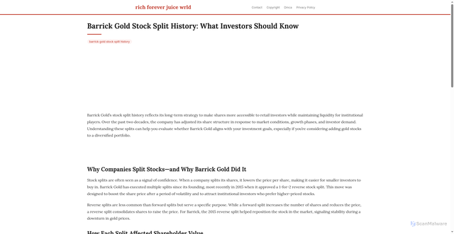 Security scan screenshot of https://duniacloudblog-dpurmyvdlpxs.edgeone.app/barrick-gold-stock-split-history.html
