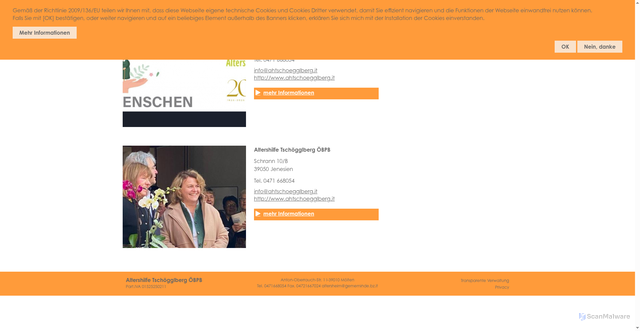 Security scan screenshot of https://www.ahtschoegglberg.it/sd